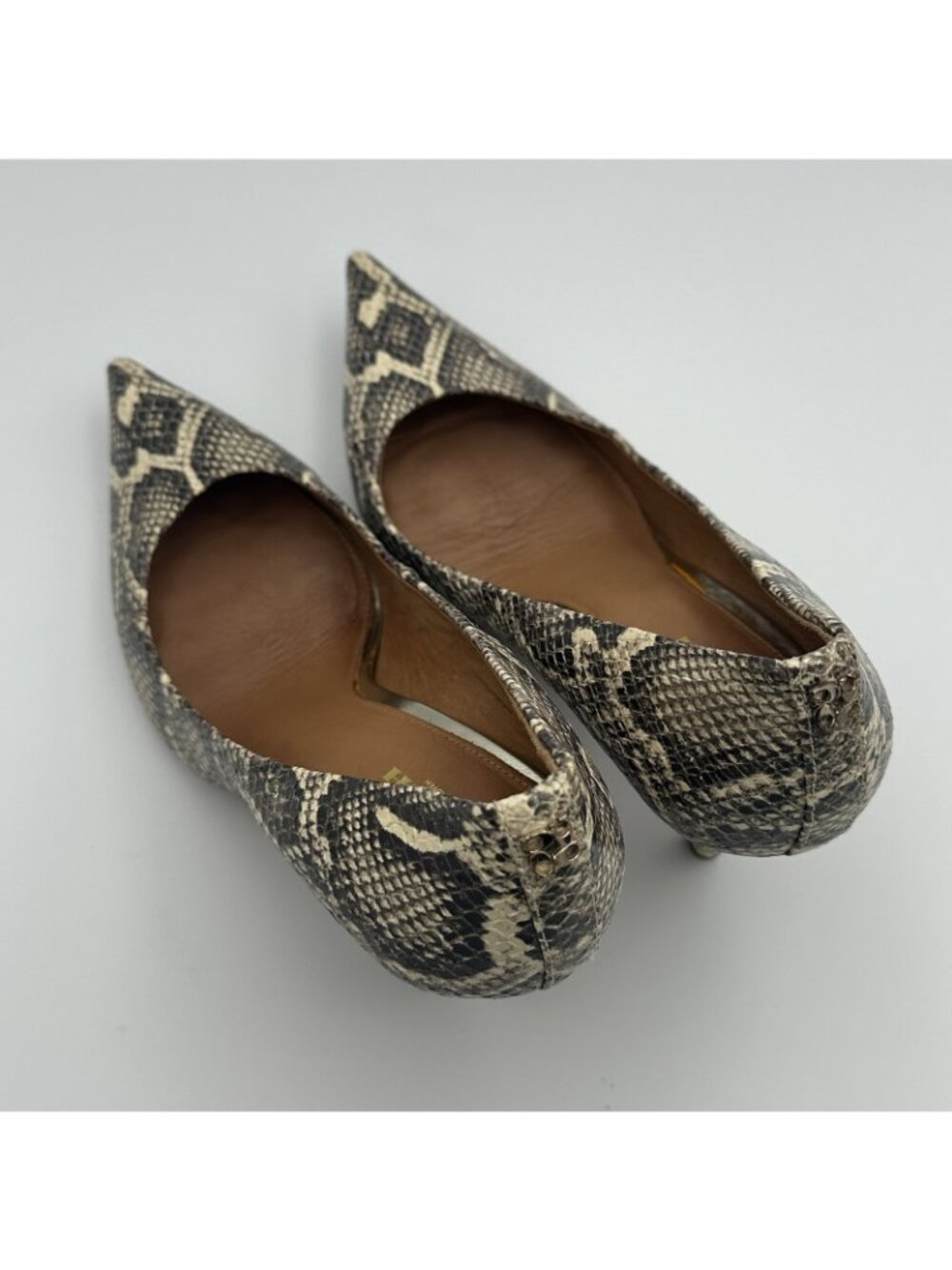 Coach Teddie Pumps Women's 8 US Leather Animal Print Heels Shoes Q4676/A6473 - Picture 2 of 15